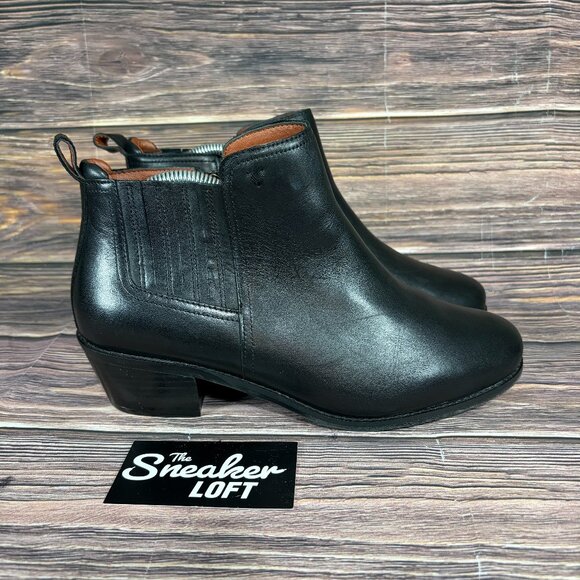 Vionic Bethany Women's Black Leather Waterproof Ankle Boots - Picture 1 of 9